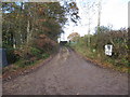 Track and footpath towards Carter