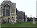 East end of the Parish Church and gravestones