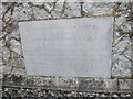 Alton- All Saints: foundation stone