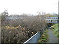 Enclosed footbridge, A4232, Cardiff