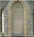 Plaque on the former church school, Victoria Road, Rashcliffe, Lockwood