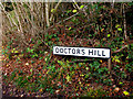 Street name on lower end of Doctors Hill