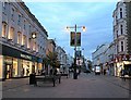 Cheltenham High Street in the evening