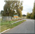 Entrance to Llanfoist Recycling Centre