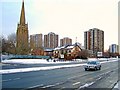 NZ2363 : Scotswood Road at Cruddas Park by Andrew Curtis