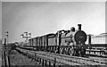 Parallel Up freight trains on the Midland main lines at Wath Road Junction