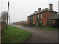 TL3561 : Farm cottages, Childerley by Hugh Venables