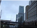 View of the HSBC Building #2 from the footbridge over West India Quay