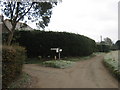 Road junction on Walmerstone Road