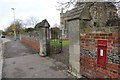 Gateposts at the church