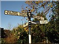 Signpost, Abbey Gates