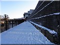 Snow along the river path, Omagh