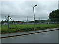 Looking from Cricketfield Road towards the tennios courts