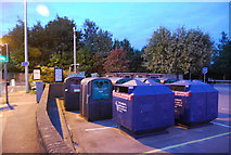 TQ5354 : Recycling site, Suffolk Way by N Chadwick