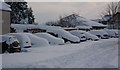 Car park under snow, Bolsover