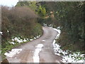 The road from Three Burrows to Tregavethan