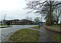 Looking towards a bus shelter in Goring Way