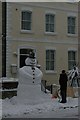 TQ3370 : Giant snowman, Belvedere Road by Christopher Hilton