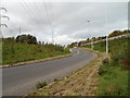 Llanfoist : Under power lines to the Heads of the Valleys Road