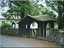 SD3785 : St Mary's Church, Staveley-in-Cartmel, Lych gate by Alexander P Kapp