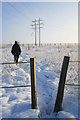 Squeeze stile and power lines