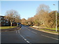 Newport : Ringland Circle viewed from the corner of Aberthaw Road