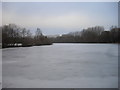 TM0429 : Frozen Ardleigh Reservoir by PAUL FARMER