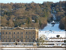 SK2670 : Chatsworth and the Cascade by Peter Barr