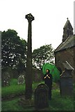 NY0703 : Viking cross in St Mary's churchyard, Gosforth by David Gearing