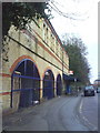 Back of railway station on Shoppenhangers Road