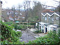 Reynard Close and the back gardens of houses on Fox Hill