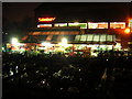 Garden centre and supermarket car park, from Coxwell Road