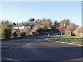 Road junction at Piddinghoe, East Sussex