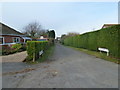 Looking from South Lane into Walnut Tree Drive