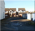 Newer houses at the far end of Milner Street, Newport