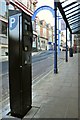 A new parking meter on Fore Street