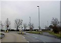 Traffic lights at the junction of the A612 and A617