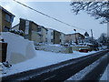 A snowy Portsdown Hill Road