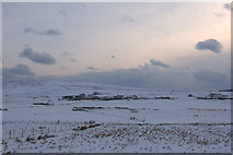 HP6414 : Norwick from Valyie, in the snow by Mike Pennington