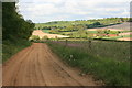 SU9747 : North Downs Way below the Hog's Back by Paul E Smith