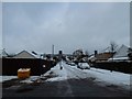 Looking up Station Road from the crossroads with Central Road