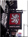 Sign for Ye Olde White Lion