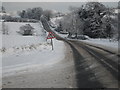 Snow on the Dromore Road at Ballykine