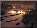 Ice and snow on the River Severn