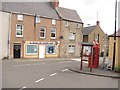 Telephone box and bank, Errol