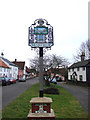 TM1065 : Village sign, Mill Road, Mendlesham by Adrian S Pye