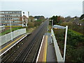 Durrington-on-sea Station from the footbridge- looking west