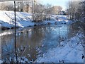 Ice building up on the Severn