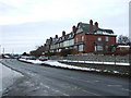 Terrace of houses on the A6108 Leyburn