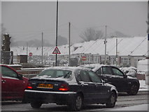 SZ0894 : Ensbury Park: snow equals traffic jams by Chris Downer